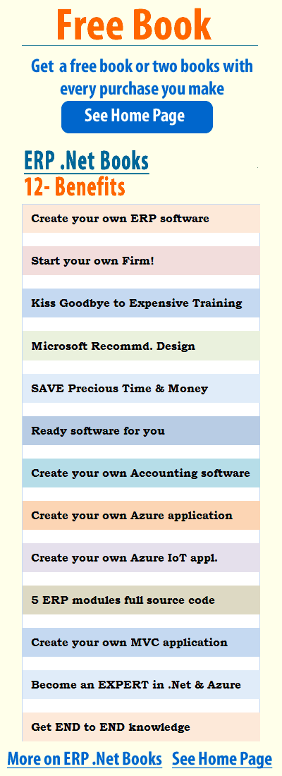 hilights of ERP.Net book, developing erp software using asp.net