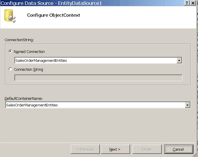 configure data source